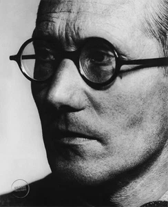 VTG Philippe Halsman Photo Print Le Corbusier ArchitectPortrait 1935 Mat 16x19 - Picture 1 of 2