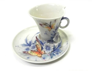 Franz Collection Eternal Love Forever Butterfly Wedding Teacup & Saucer - Picture 1 of 12