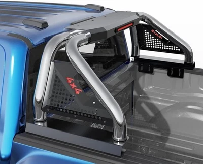 Barras antivuelco universales de acero inoxidable para plataforma de camioneta de tamaño completo SYHVU Foto 1 de 4