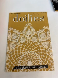 Doilies Star Book No 44 Crocheted and Tatted circa 1940s - Picture 1 of 6