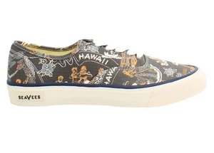 SeaVees x Hoffman Fabrics Legend Beachcomber Sneaker, Boat Shoes, Tattoo Style - Picture 1 of 8