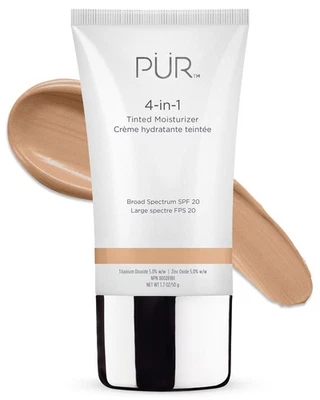 PÜR MINERALS 4-in-1 Tinted Moisturizer with SPF 20 - Hydrating Skin Tint Face - Image 1 of 4