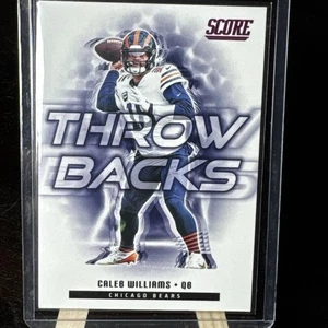 2025 Panini Score Caleb Williams Throwbacks Pink Foil Chicago Bears - Picture 1 of 4