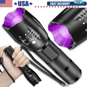 UV Flashlight Black Light Super Bright 120000lm Torch Ultra Violet Lamp LED  - Picture 1 of 20
