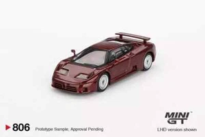 MINIGT 806 Bugatti EB110 GT Modelo Coche Rojo Oscuro Metalizado Escala 1:64 - Imagen 1 de 3