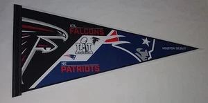 2016 Superbowl 51 Duel New England Patriots Atlanta Falcons Pennant (A) FREESHIP - Picture 1 of 1