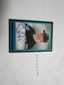 2009 Bowman Egan Smith signed Baseball Card 2