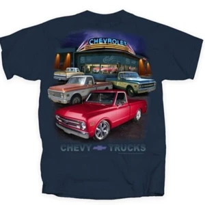 Vintage Chevy Chevrolet Trucks Showroom kurzärmliges T-Shirt NEU schneller kostenloser Versand - Bild 1 von 8