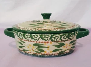 Temp-Tations By Tara Old World Green Baking/ Casserole Dish With Lid 9oz. - Picture 1 of 7