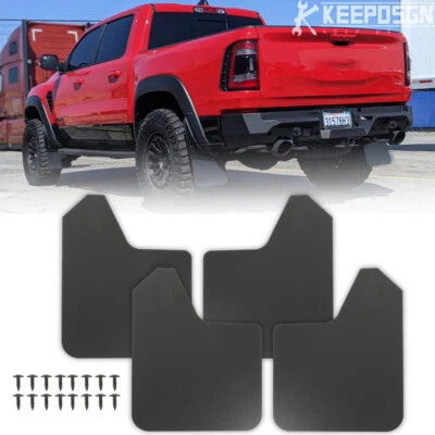 For Dodge Ram 1500 2500 3500 4Pcs Rally Mud Flaps Splash Guard Mudguard Mudflaps - Image 1 of 4