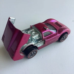 Hot Wheels Redline Ford J Car Rare Creamy Pink Early Hood Decals US 1967 - Picture 1 of 7