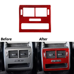 Cubierta de ventilación trasera de fibra de carbono roja para Land Range Rover Sport 2014-2017 - Imagen 1 de 15