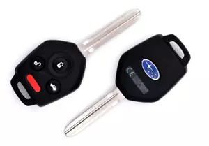 1 OEM Subaru CWTB1G077 Standard Blade H Chip BLUE POD Remote Head Key Fob - Picture 1 of 6