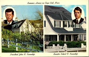 Vintage Postcard  Summer Homes of President JFK & Robert Kennedy Cape Cod MA - Picture 1 of 3