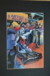 DC COMICS Matted Print HARLEY QUINN at COMICON Fits an 11x14 Frame - Picture 1 of 1