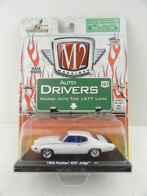 M2 Machines Auto-Drivers R07 1969 Pontiac GTO Judge (White) 10-17 - Image 1 of 4