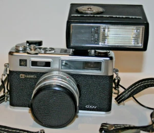 Yashica Electro 35 GSN w/PRO 50 DX FLASH Yashinon DX 45mm f/ 1..7 Lens - Picture 1 of 12