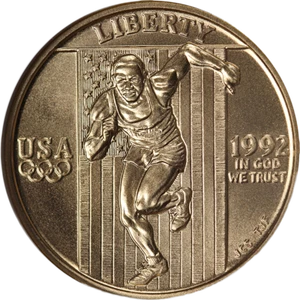 1992-W Olympics Commemorative Gold $5 NGC MS70 - STOCK - Picture 1 of 4