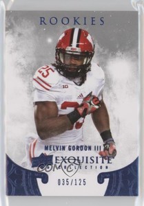 2014 Upper Deck Exquisite Collection Rookies 2015 /125 Melvin Gordon III #ER-MG