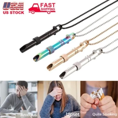 Colar anti-ansiedade respiração profunda parar de fumar alívio do estresse meditação presente - Imagem 1 de 4