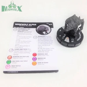 Heroclix Undead Set Hombre Lobo Alfa #014 Gravity Feed Figura con tarjeta! - Imagen 1 de 1