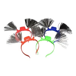 LED Fibre Optic Headband Kids Adults Light Up Flashing Parties Celebrations - Picture 1 of 5