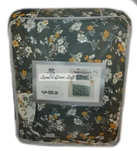 RACHEL ASHWELL Madelyn Floral 8P KING BETTDECKEN-SET SHABBY POLYESTER - Bild 1 von 10