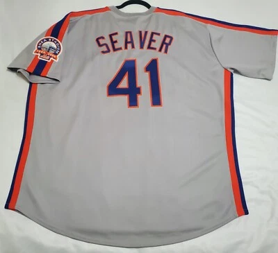 Auténtica camiseta Majestic 3XL, NEW YORK METS TOM SEAVER 6240 HECHA EN EE. UU. Foto 1 de 4