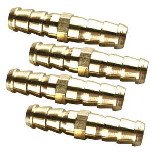 4pc 8mm to 10mm Barbed Brass Hose Barb Thread Pipe 5/16" x 3/8 - Picture 1 of 4