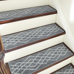 Soft Stair Treads Non-Slip Carpet Mat 28Inx9In Indoor Stair Runners for Wooden S - Picture 1 of 7