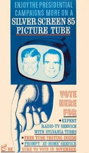 Silver Screen 85 Bilderröhre - 1960 - Kennedy-Nixon Debatte - Werbemagnet - Bild 1 von 2
