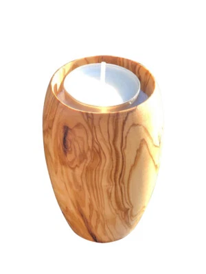 D.O.M. Teelichthalter SÜßER TRAUM aus Olivenholz - Bild 1 von 2