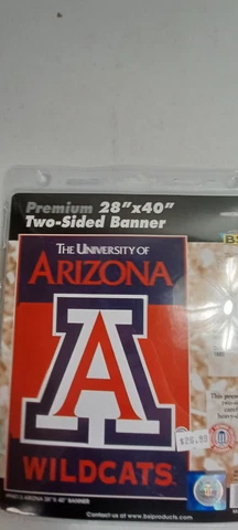 Arizona Wildcats BSI Premium Heavy-duty 28"x40" 2-sided Banner Flag NIP Cover