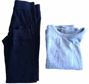 MARKS AND SPENCER Leggings And Top Outfit Black & Grey Are 4-5 Years FREE P&P - Picture 1 of 6