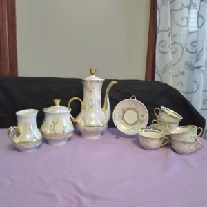 Vintage Porcelain Lusterware Tea Set - Picture 1 of 5