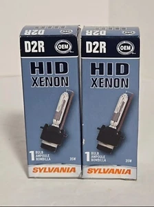 Sylvania HID Xenon D2R Head Light Replacement Low Beam Lamp NEW Set of 2 - Picture 1 of 6