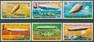 Mauritania 1976 CTO Estampillas de Aviación Zeppelins Graf Zeppelin Airships Set de 6 V - Imagen 1 de 1