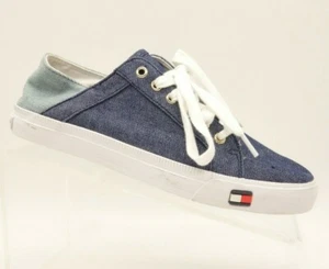 NEU TOMMY HILFIGER Twalovie lässige Turnschuhe Damen 7 M blau Denim Schuhe $ 90 - Bild 1 von 9