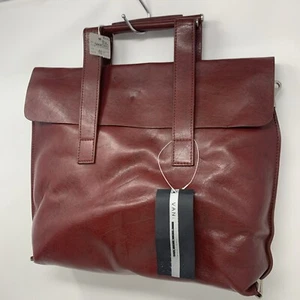 VANI HANDBAR Burgunderrot LEDER MIDIUM HAND SCHULTERTASCHE Aktentasche Optik - Bild 1 von 24