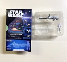 Star Wars Micro Galaxy Squadron Snowtrooper with Hoth Speeder Bike Series 3 Rare