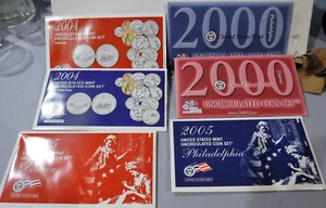 2000 2004 2005 DENVER & PHILADELPHIA UNITED STATES MINT SETS - Picture 1 of 1
