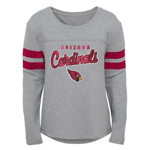 Camiseta Dolman manga larga Outerstuff de los Arizona Cardinals niñas armadura de campo juvenil - Imagen 1 de 5
