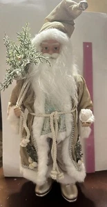 Coastal Beach Santa Figurine Tabletop Christmas Decor 24” New - Picture 1 of 7