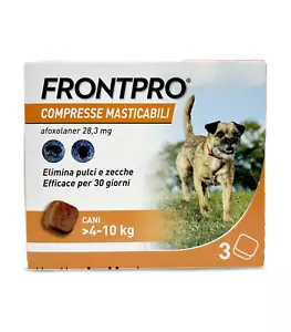 Frontpro Antiparassitario per Cani 4-10 kg - 3 Compresse masticabili Boehringer - Foto 1 di 1