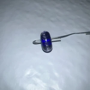 Authentic Trollbeads Glass Blue Milky Way Bead - Picture 1 of 4