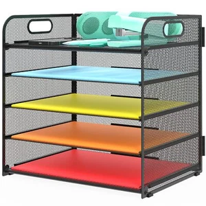 	Letter Tray Paper Organizer 5-Tier Mesh Desk File 5-tier Desk Organizer	 - Picture 1 of 7