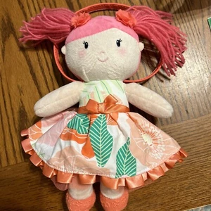 Gymboree Diary Blossom Coin Purse Doll Plush With Peach Dress - Picture 1 of 3