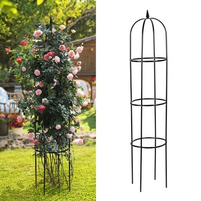 Rankhilfe Spalier Rosenbogen 200cm Kletterpflanzen-Rankgitter Rankgerüst Obelisk - Bild 1 von 4