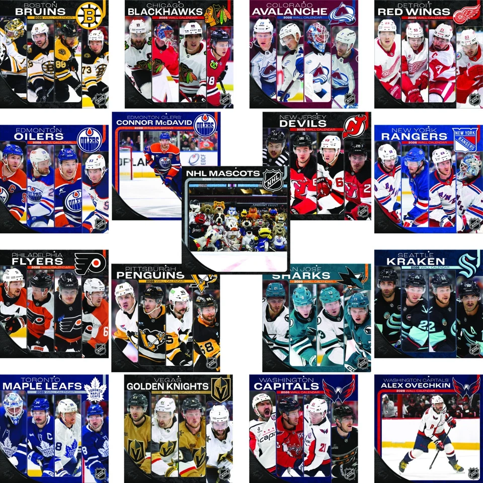 Turner NHL Team und Spieler Wandkalender 2026 - Bild 1 von 1