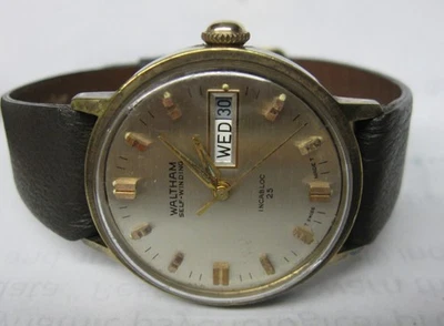 VINTAGE MENS WALTHAM 25 JEWEL SELF WINDING AUTOMATIC SWISS WRISTWATCH NR - Image 1 of 4